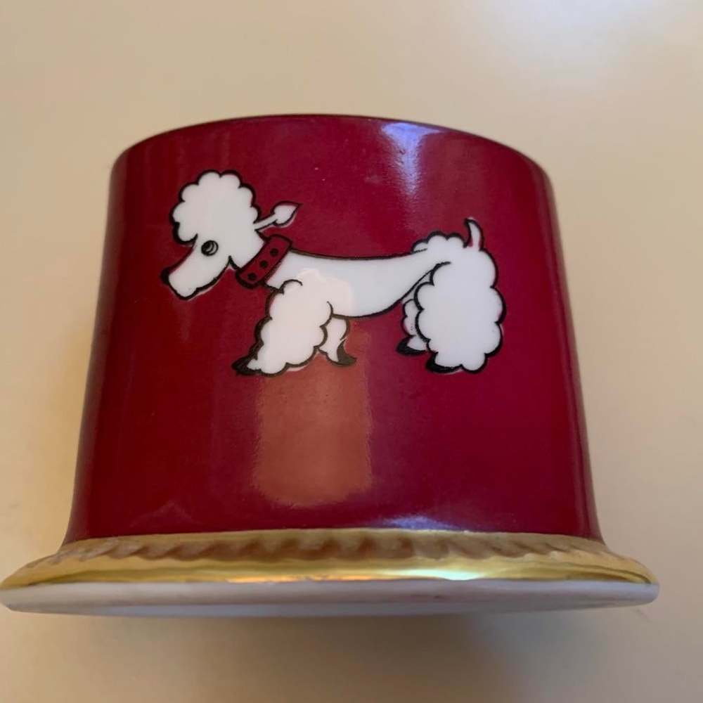 Poodle Matchstick or Trinket holder